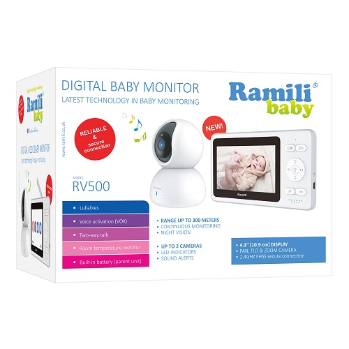 Купить Видеоняня Ramili Baby RV500 в каталоге интернет магазина Наблюдалка.ру по выгодной цене с доставкой, отзывы, фотографии, описание, характеристики